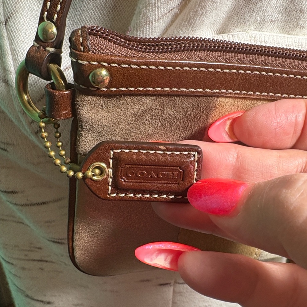 Coach Patchwork Leather Wristlet - image 2